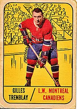 1967-68 Topps #5 Gilles Tremblay Front
