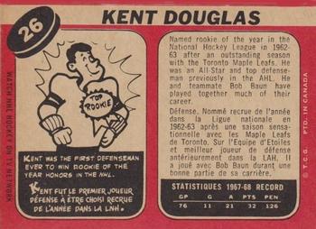 1968-69 O-Pee-Chee #26 Kent Douglas Back