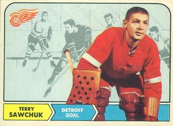 1968-69 O-Pee-Chee #34 Terry Sawchuk Front