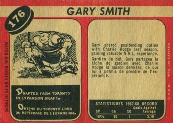 1968-69 O-Pee-Chee #176 Gary Smith Back