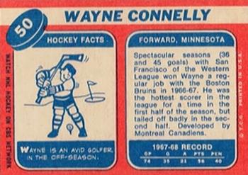1968-69 Topps #50 Wayne Connelly Back