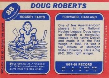 1968-69 Topps #88 Doug Roberts Back