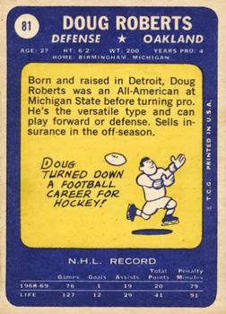 1969-70 Topps #81 Doug Roberts Back