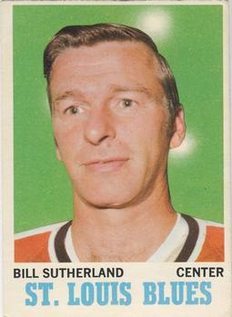 1970-71 O-Pee-Chee #83 Bill Sutherland Front