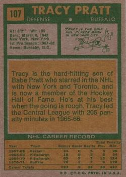 1971-72 Topps #107 Tracy Pratt Back