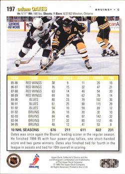 1995-96 Collector's Choice - Player's Club #197 Adam Oates Back