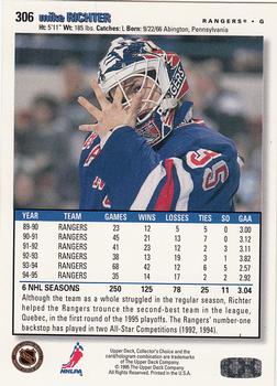 1995-96 Collector's Choice - Player's Club #306 Mike Richter Back