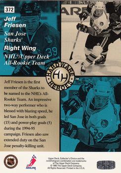 1995-96 Collector's Choice - Player's Club #372 Jeff Friesen Back