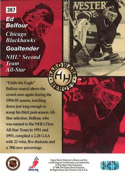 1995-96 Collector's Choice - Player's Club #387 Ed Belfour Back