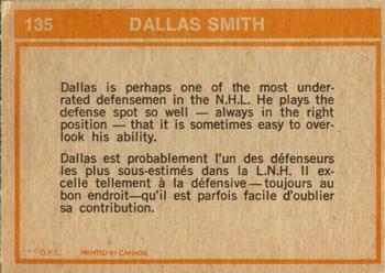 1972-73 O-Pee-Chee #135 Dallas Smith Back