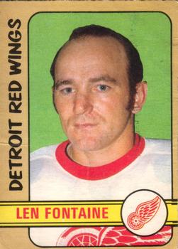 1972-73 O-Pee-Chee #244 Len Fontaine Front