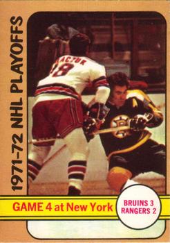 1972-73 O-Pee-Chee #38 1971-72 NHL Playoffs Game 4 Front