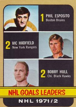 1972-73 Topps #61 NHL Goals Leaders Front