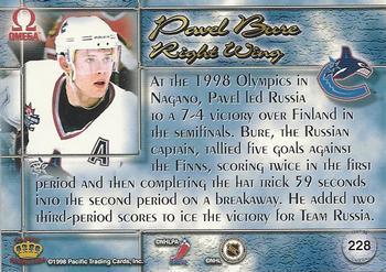1997-98 Pacific Omega - Ice Blue #228 Pavel Bure Back