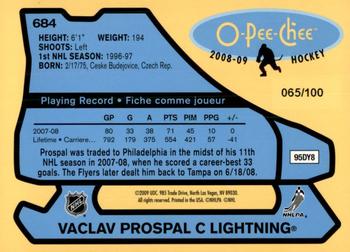 2008-09 O-Pee-Chee - 1979-80 Retro Rainbow #684 Vaclav Prospal Back