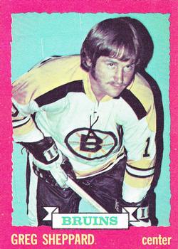 1973-74 O-Pee-Chee #8 Gregg Sheppard Front