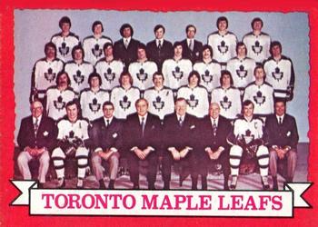 1973-74 O-Pee-Chee #106 Maple Leafs Team Front
