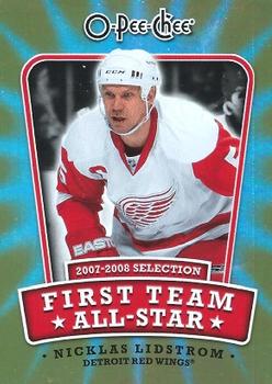 2008-09 O-Pee-Chee - First Team All-Stars #1ST-NL Nicklas Lidstrom Front
