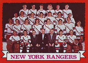 1973-74 Topps #102 New York Rangers Team Front