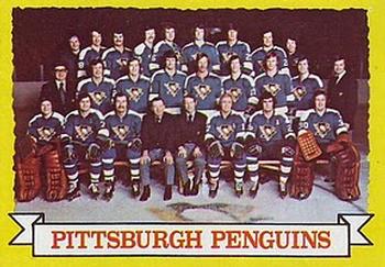 1973-74 Topps #104 Pittsburgh Penguins Team Front