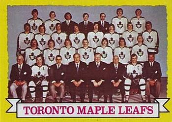 1973-74 Topps #106 Toronto Maple Leafs Team Front