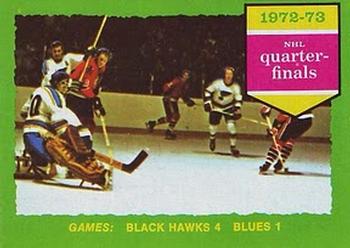 1973-74 Topps #193 1972-73 NHL Quarter-Finals (Series C) Front