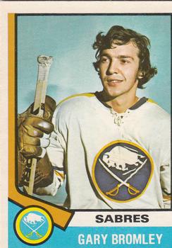1974-75 O-Pee-Chee #7 Gary Bromley Front