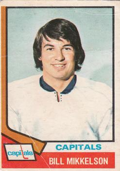 1974-75 O-Pee-Chee #23 Bill Mikkelson Front