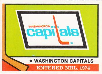 1974-75 O-Pee-Chee #256 Washington Capitals Front
