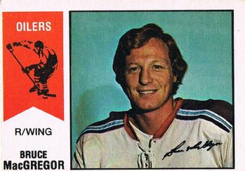 1974-75 O-Pee-Chee WHA #2 Bruce MacGregor Front