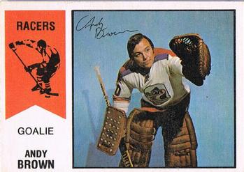 1974-75 O-Pee-Chee WHA #58 Andy Brown Front