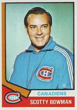1974-75 Topps #261 Scotty Bowman Front