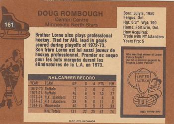 1975-76 O-Pee-Chee #161 Doug Rombough Back