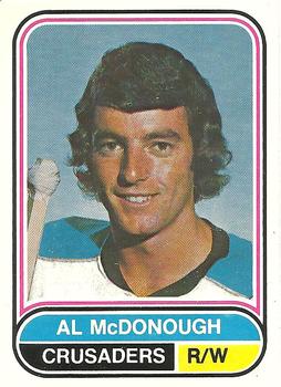 1975-76 O-Pee-Chee WHA #33 Al McDonough Front