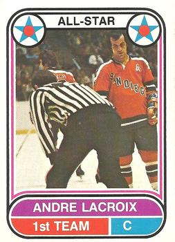 1975-76 O-Pee-Chee WHA #64 Andre Lacroix Front