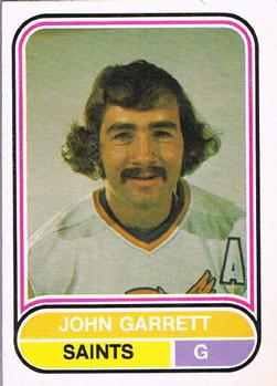 1975-76 O-Pee-Chee WHA #12 John Garrett Front