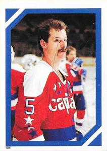 1985-86 O-Pee-Chee Stickers #105 Rod Langway Front