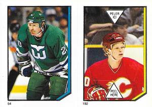 1986-87 O-Pee-Chee Stickers #54 / 192 John Anderson / Gary Suter Front