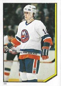 1986-87 O-Pee-Chee Stickers #206 Pat LaFontaine Front