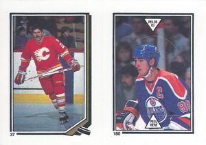 1987-88 O-Pee-Chee Stickers #37 / 180 Mike Bullard / Wayne Gretzky Front