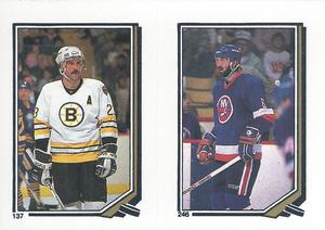 1987-88 O-Pee-Chee Stickers #137 / 246 Charlie Simmer / Ken Morrow Front