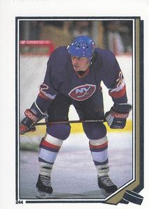 1987-88 O-Pee-Chee Stickers #244 Mike Bossy Front