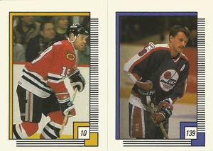1988-89 O-Pee-Chee Stickers #10 / 139 Troy Murray / Laurie Boschman Front