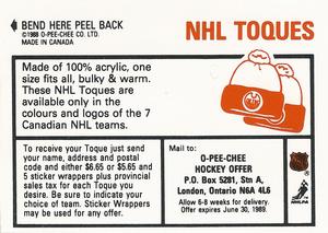1988-89 O-Pee-Chee Stickers #122 / 252 Grant Fuhr / Greg Stefan Back