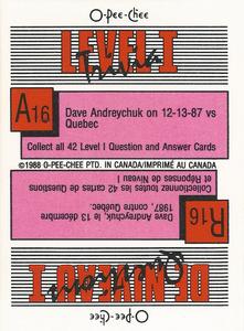1988-89 O-Pee-Chee Stickers #132 / 268 Iain Duncan / Ray Ferraro Back