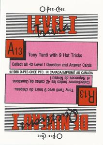 1988-89 O-Pee-Chee Stickers #193 Mario Gosselin Back