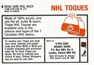 1988-89 O-Pee-Chee Stickers #228 Craig Simpson Back