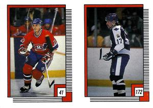 1988-89 O-Pee-Chee Stickers #41 / 172 Guy Carbonneau / Wendel Clark Front