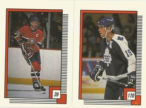 1988-89 O-Pee-Chee Stickers #39 / 170 Larry Robinson / Tom Fergus Front