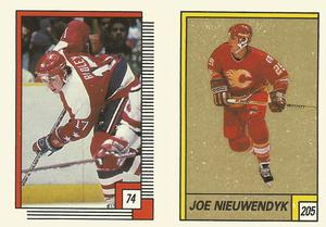 1988-89 O-Pee-Chee Stickers #74 / 205 Mike Ridley / Joe Nieuwendyk Front